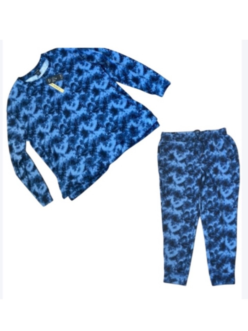 Robert Louis top & pant 2 pc set tie dye print casual size XL